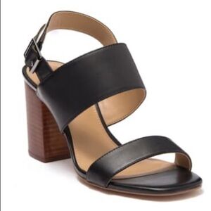 14TH & Union Meren Block Heel Sandal Black